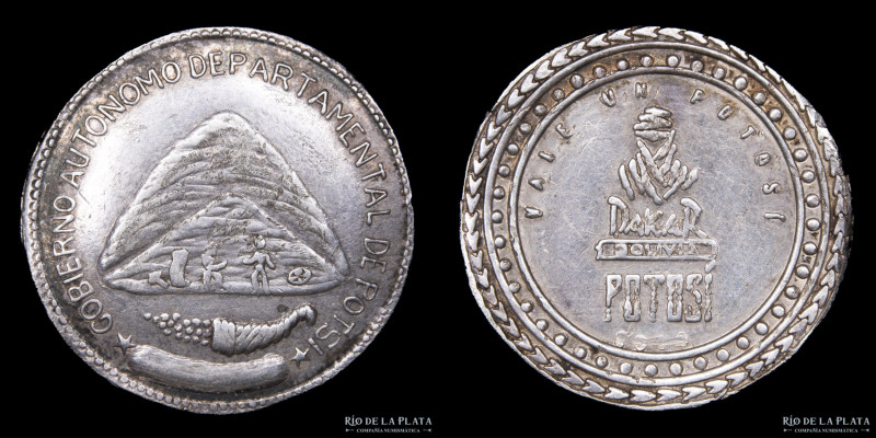 Bolivia. 2014. Ficha Dakar. Vale Un Potosi. Gobierno Autónomo Departamental de P...