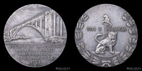 Paraguay. Brasil. 1965. Inauguracion Puente Amistad. Plata