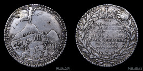 Peru. 1839. Medalla al Gral. Gamarra. Victoria de Ancach. Cuzco