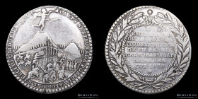 Peru. 1839. Medalla al Gral. Gamarra. Victoria de Ancach. Cuzco