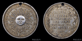 Peru. 1868. Proclama de la Independencia 1821