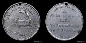 Peru. 1871. Inauguracion Ferrocarril Mollendo a Arequipa