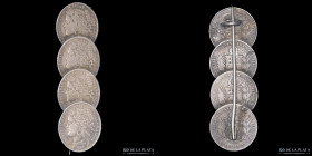 Peru. Prendedor 1 Peseta 1880. Plata