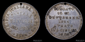 Peru. 1892. Colonia Italiana del Peru. Spedale Vittorio Emanuele. Lima