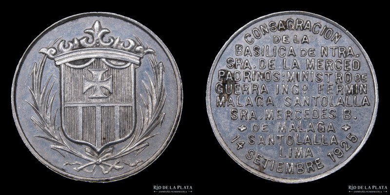 Perú. 1925. Consagración de la Basilica de Nuestra Señora de la Merced. Padrino ...