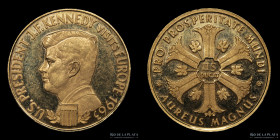 Alemania. 2.5 ducados 1963. Kennedy visita Europa. Oro