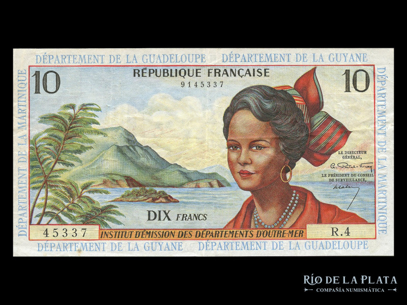 Antillas Francesas. 10 Francs ND1964. Pick 8a (VF+)

Estimate: USD 100 - 150