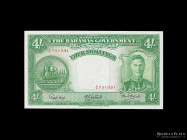 Bahamas. 4 Shillings ND1936. Pick 9e
