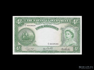 Bahamas. 4 Shillings ND1953. Pick 13c