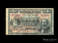 Chile. 1 Peso 1919. Pick 15b