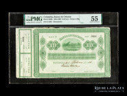 Colombia. Banco de Oriente. 10 Pesos 1888r. Pick S699r. PMG 55