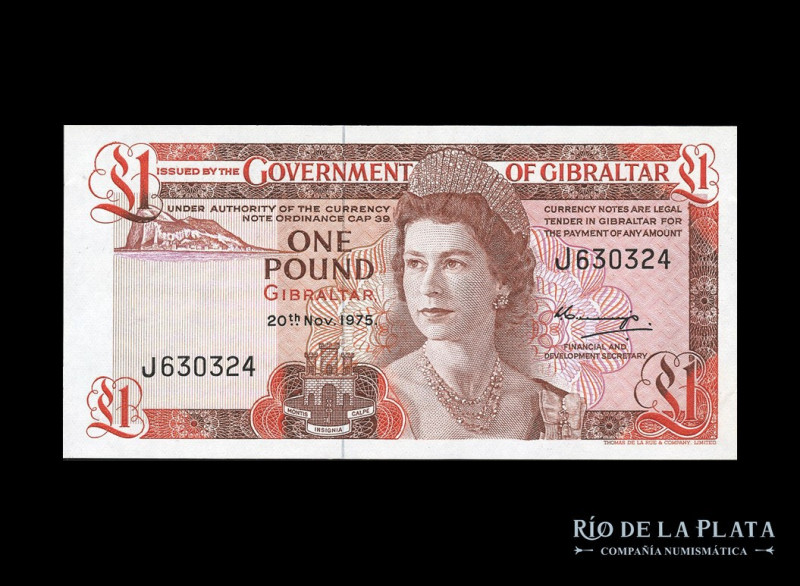 Gibraltar. 1 Pound 1975. Pick 20a (UNC)

Estimate: USD 40 - 80