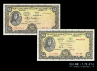 Irlanda. 2 x 5 Pounds 1966. Pick 65a