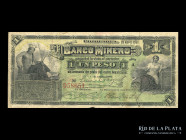 Mexico. Banco Minero. 1 Peso 1914. Pick S162d