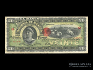 Mexico. Banco Nacional. 20 Pesos 1908. Pick S259c