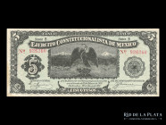 Mexico. Ejercito Constitucionalista. 5 Pesos 1914. Pick S524