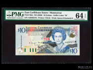 Monserrat (East Caribbean States) 10 Dollars ND2000. Pick 38m