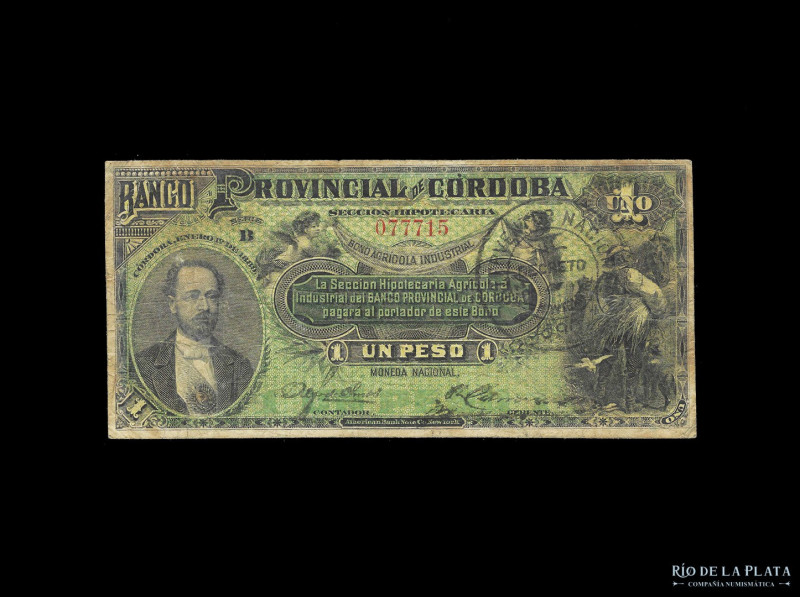 Argentina. Córdoba. Banco Provincial de Córdoba - Sección Hipotecaria Agrícola e...