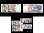 Ecuador. Lote x 4. 5 a 50 Mil Sucres 1999. Pick 127-130