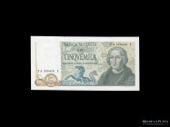 Italia. 5000 Lira 1971. Pick 102a