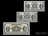 Mexico. Estado de Sonora. 25 y 50 Centavos y 1 Peso 1915