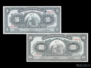 Peru. 50 y 100 Soles 1963-64. Pick 85a y 86a
