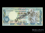 Rwanda. Specimen 1000 Francs 1981. Pick 17s
