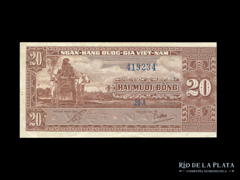 Vietnam. 20 Dong 1962. Pick 6a (VF)

Estimate: USD 25 - 50