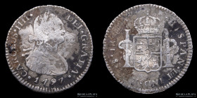 Santiago. Carlos IV. 1 Real 1797 DA. KM58