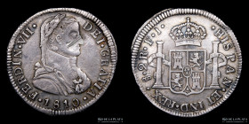 Santiago. Fernando VII. 2 Reales 1810 FJ. KM74