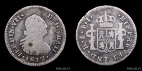 Santiago. Fernando VII. 1/2 Real 1812 FJ. KM64