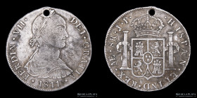 Lima. Fernando VII. 8 Reales 1811 JP. KM117.1