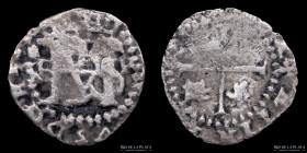 Potosi. Felipe II. 1/2 Real ND 1595-1600 B. Macuquina. CJ 5.14.3