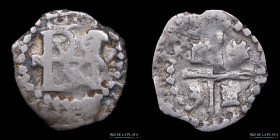 Potosi. Felipe III. 1/2 Real 1602-1613 R. Macuquina. CJ 11.2.3