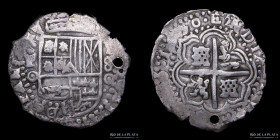 Potosi. Felipe IV. 8 Reales 1650 O. Macuquina. CJ 13.30