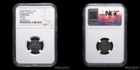 Potosi. Carlos II. 1/2 Real 1686 P. CJ 32.20