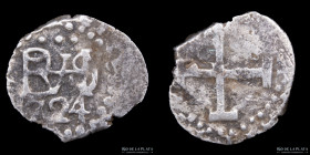 Potosi. Felipe V. 1/2 Real 1724. Macuquina. CJ 37.24