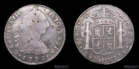 Potosi. Carlos III. 8 Reales 1779 PR Chopmarks. CJ 63.8.3