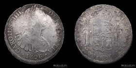 Potosi. Carlos IV. 8 Reales 1796 PP. CJ 76.8