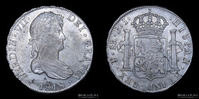 Potosi. Fernando VII. 8 Reales 1818 PJ. CJ 86.8