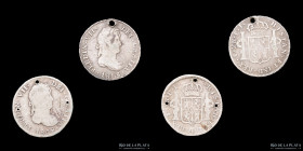 Potosi. Fernando VII. Lote x2. 2 Reales 1809-1813