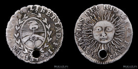 Provincias Unidas. 1/2 Real 1813 J. CJ 16.1.1