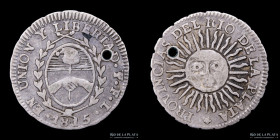 Provincias Unidas. 1/2 Sol 1815 FL. CJ 18.1.1