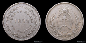 Argentina. Buenos Aires. 1 Decimo 1823. CJ 2