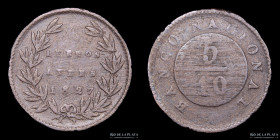 Argentina. Buenos Aires. 5 Decimos 1827. CJ 9.1.13