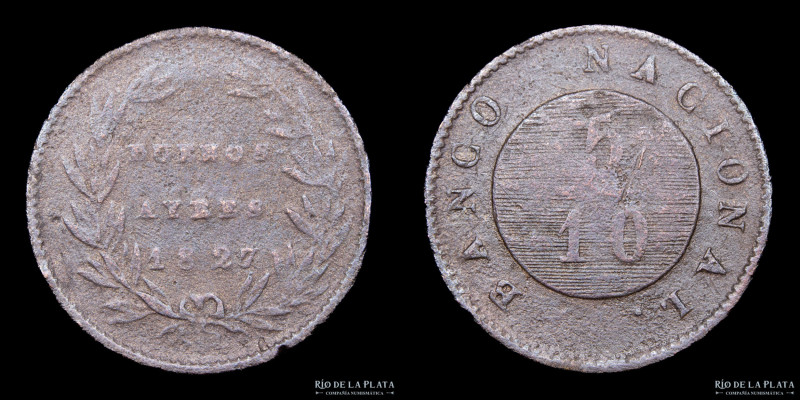 Argentina. Buenos Aires. 5 Décimos 1827. Casa de Moneda de Buenos Aires. Cobre; ...
