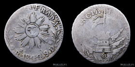 Argentina. Cordoba. 2 Reales 1844. CJ 49.1.9
