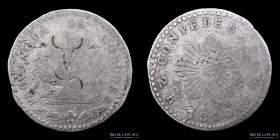 Argentina. Cordoba. 2 Reales 1850. CJ 59.1.2