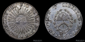 Argentina. La Rioja. 4 Soles 1828 RA. CJ 39.2.1