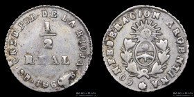 Argentina. La Rioja. 1/2 Real 1860 B. CJ 74.2